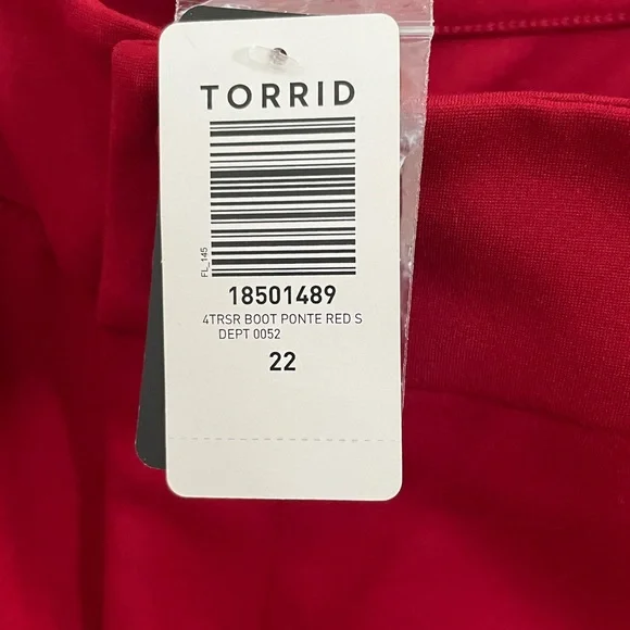 Studio by Torrid
Signature point stretch trousers 
new with tags 
size 22S red - Picture 3 of 5